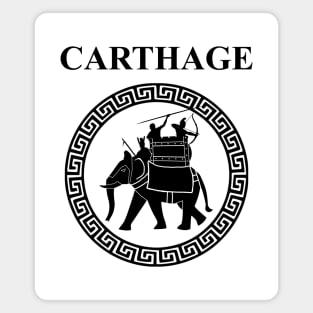 Ancient Carthage Hannibal War Elephant Magnet